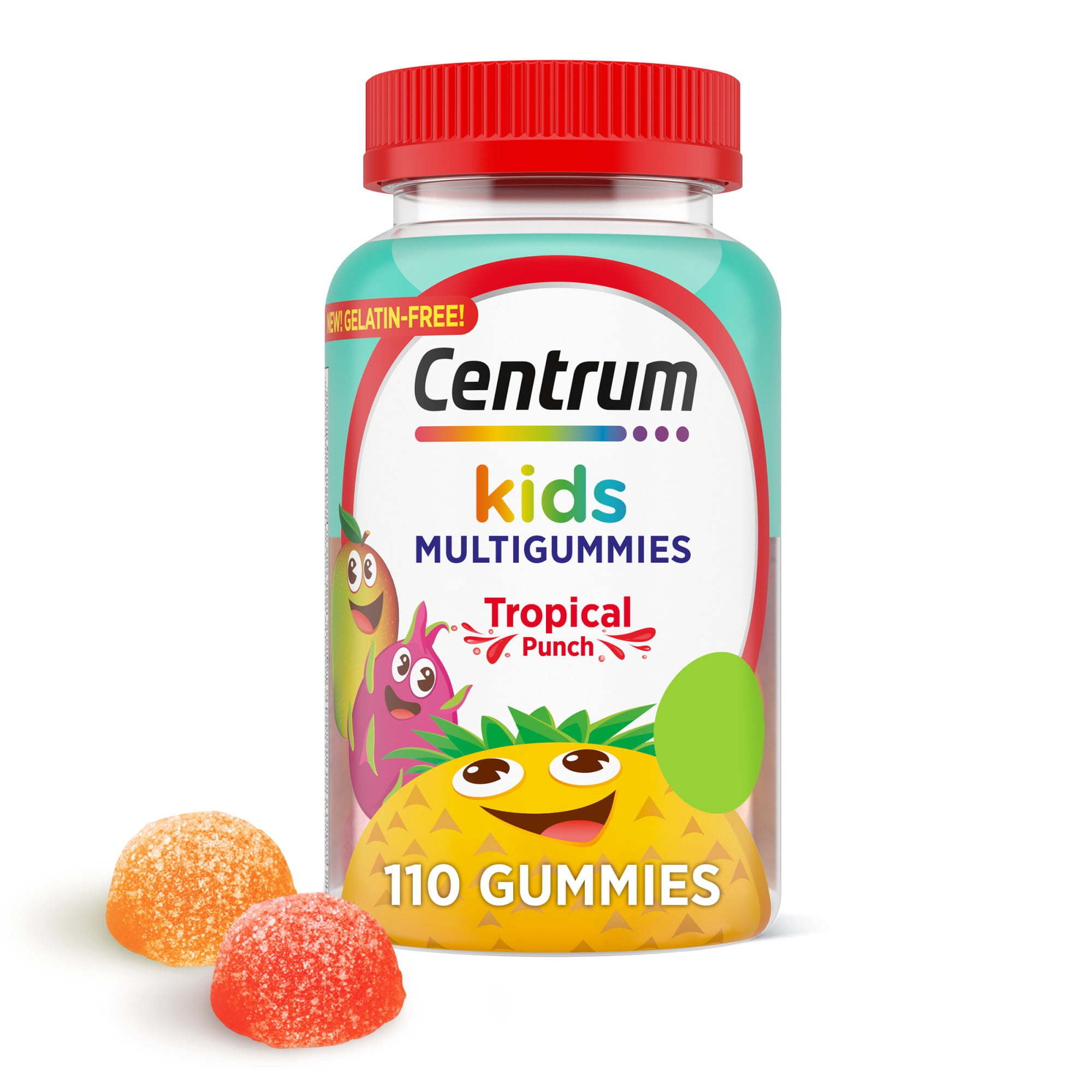 Centrum Kids Multivitamin Gummies; Tropical Punch Flavor Made With Natural Flavors; 110 Count Centrum Kids Multivitamin Gummies; Tropical Punch Flavor Made With Natural Flavors; 110 Count