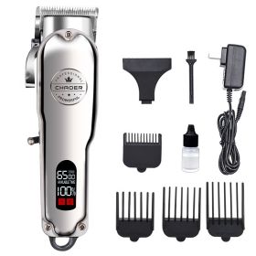 Baby Children's Hair Clipper Metal Body Electric Fader Electric Shaving Head (Option: Charger money-AU)