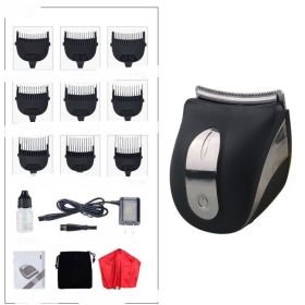 Electric Hair Clippers Household Electric Hair Clippers Round Inch Round Head Shaved Head Artifact (Option: 2 color-110V US)