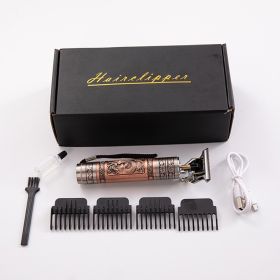Electric Hair Clipper Men's Oil Head Electric Hair Clipper Hair Clipper Set Electric Hair Clipper Buddha Head Retro Household Cross-Border (Option: 2style)