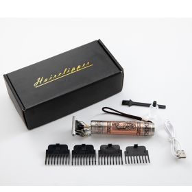 Electric Hair Clipper Men's Oil Head Electric Hair Clipper Hair Clipper Set Electric Hair Clipper Buddha Head Retro Household Cross-Border (Option: 5style)