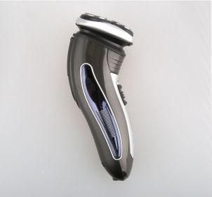 Men's Three Blade Rechargeable Beard Knife (Option: Grey-US)
