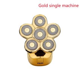 Cross-Border New Men's Multi-Function Razor Electric Six-in-one Six-Blade Electric Razor Eyebrow Trimming Set (Option: Gold single machine-USB)
