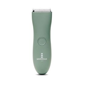 Waterproof Cordless Electric Body Hair Trimmer (Option: Light Green-USB)