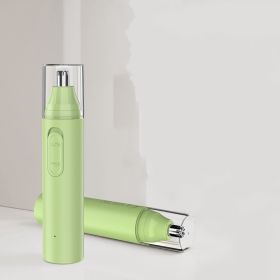 New Electric Nose Hair Trimmer Grade High Speed Motor (Option: Avocado Green-USB Charging)