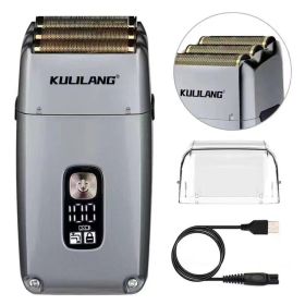 Transparent Barber Shop Three-net Shaver (Option: R11 Whitening Device Silver-USB)